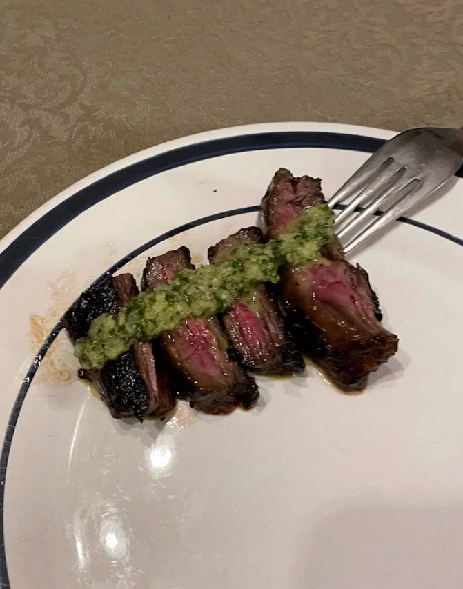 Skirt Steak with Marinade & Chimichurri